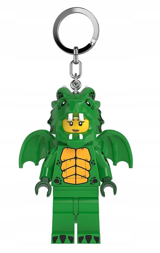 Lego Brelok Latarka Led Smok zielony dziewczyna Breloczek Minifigures