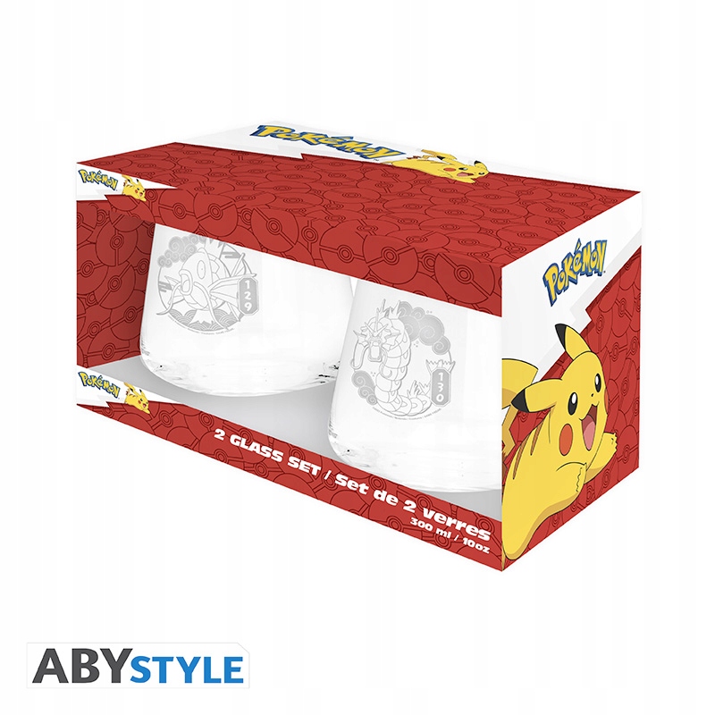 Pokemon Zestaw 2 Szklanek Magikarp & Gyarados Europe