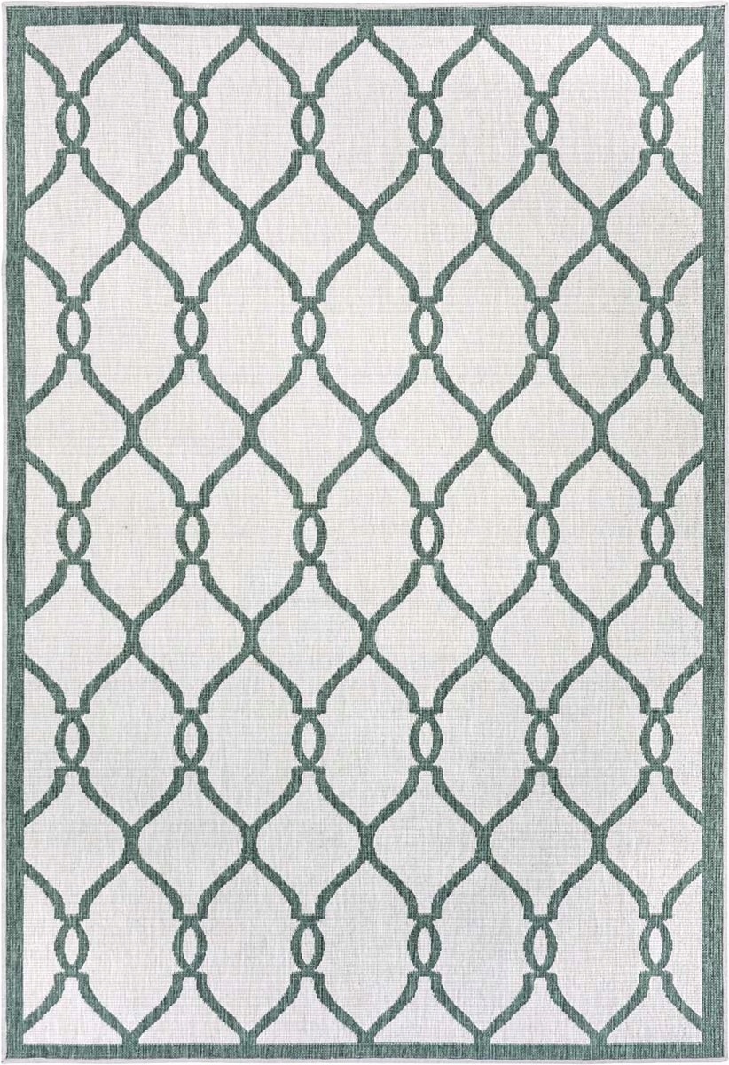 Zelený koberec oboustranný, plochý, 200 x 290 cm