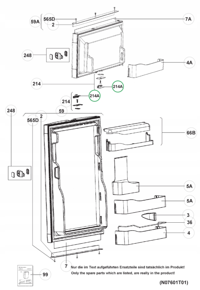 Blokada drzwi przesuwna suwak lodówki Dometic Waga produktu z opakowaniem jednostkowym 1 kg