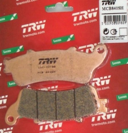 KLOCKI TYL TRW HONDA GL1800 Gold Wing ABS 13 17