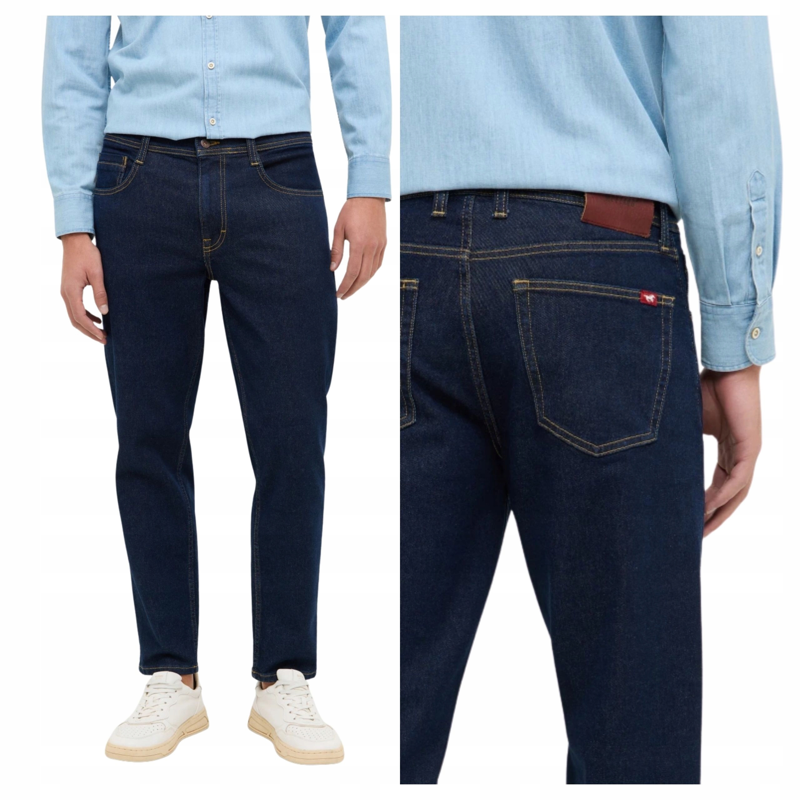 Mustang Pánské džínové kalhoty Denver Tapered Fit Denim Modré W31 L30