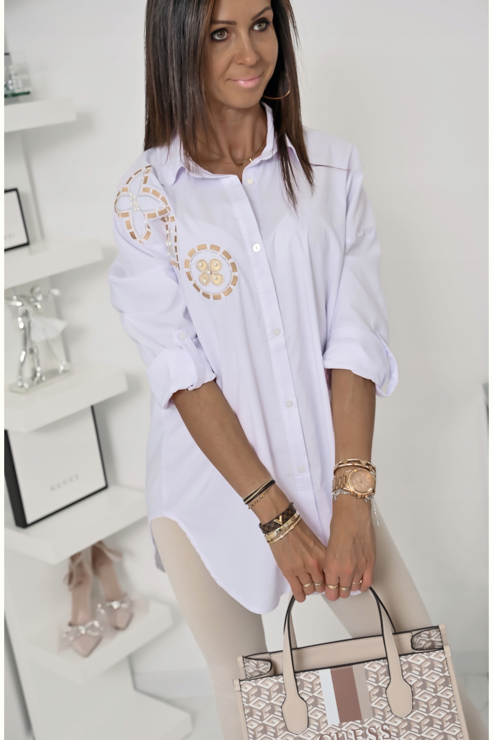 CASUALOWA KOSZULA OVERSIZE EMMELINE! WZ.3 XL Marka inna