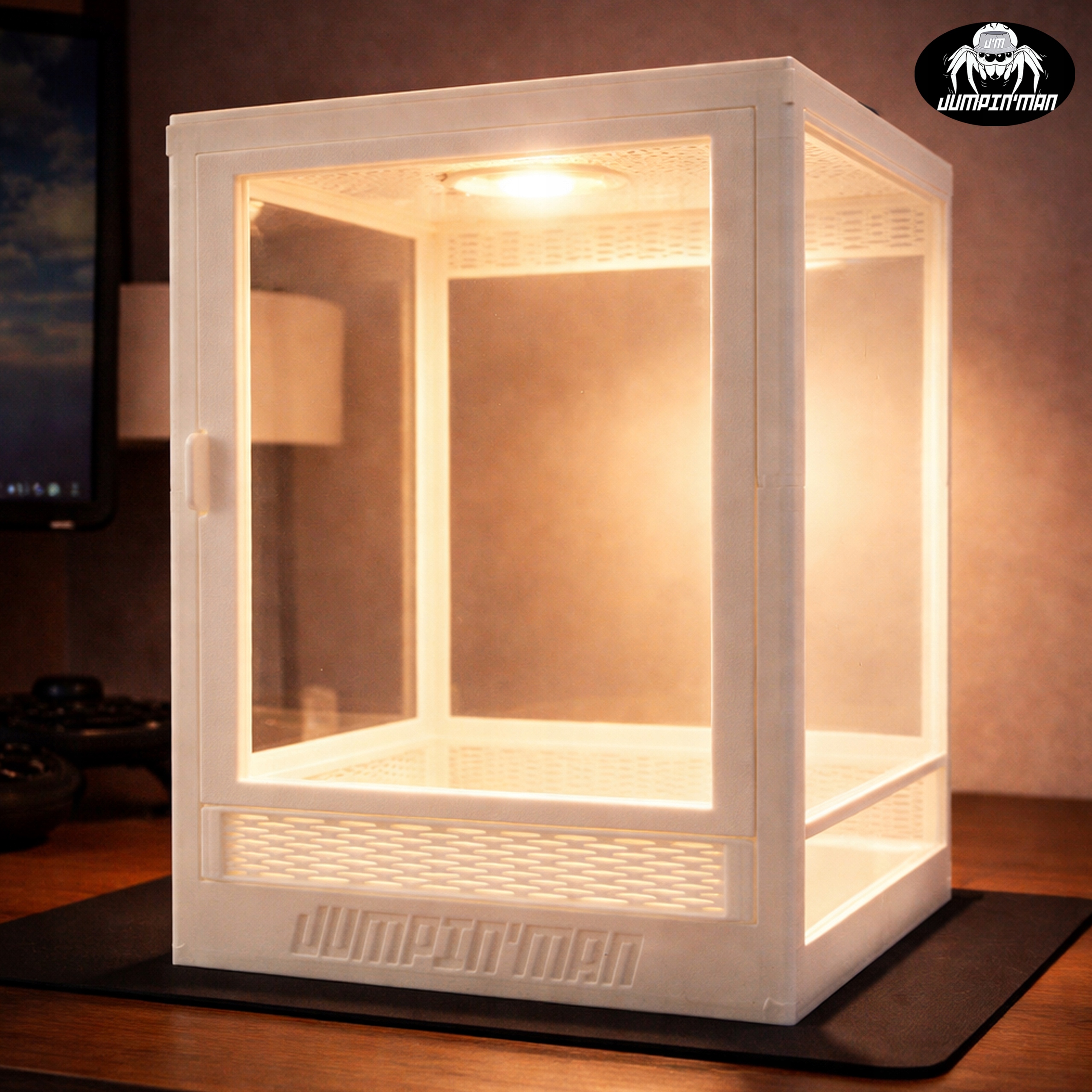 Levně Terárium s Led osvětlením a Poklopem dveří Furtka 22x15x14.7 cm pavouk..