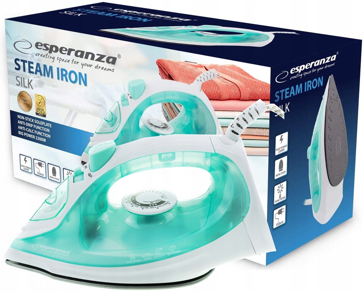 

Żelazko Parowe Nieprzywierające Samoczyszcz 2200W
