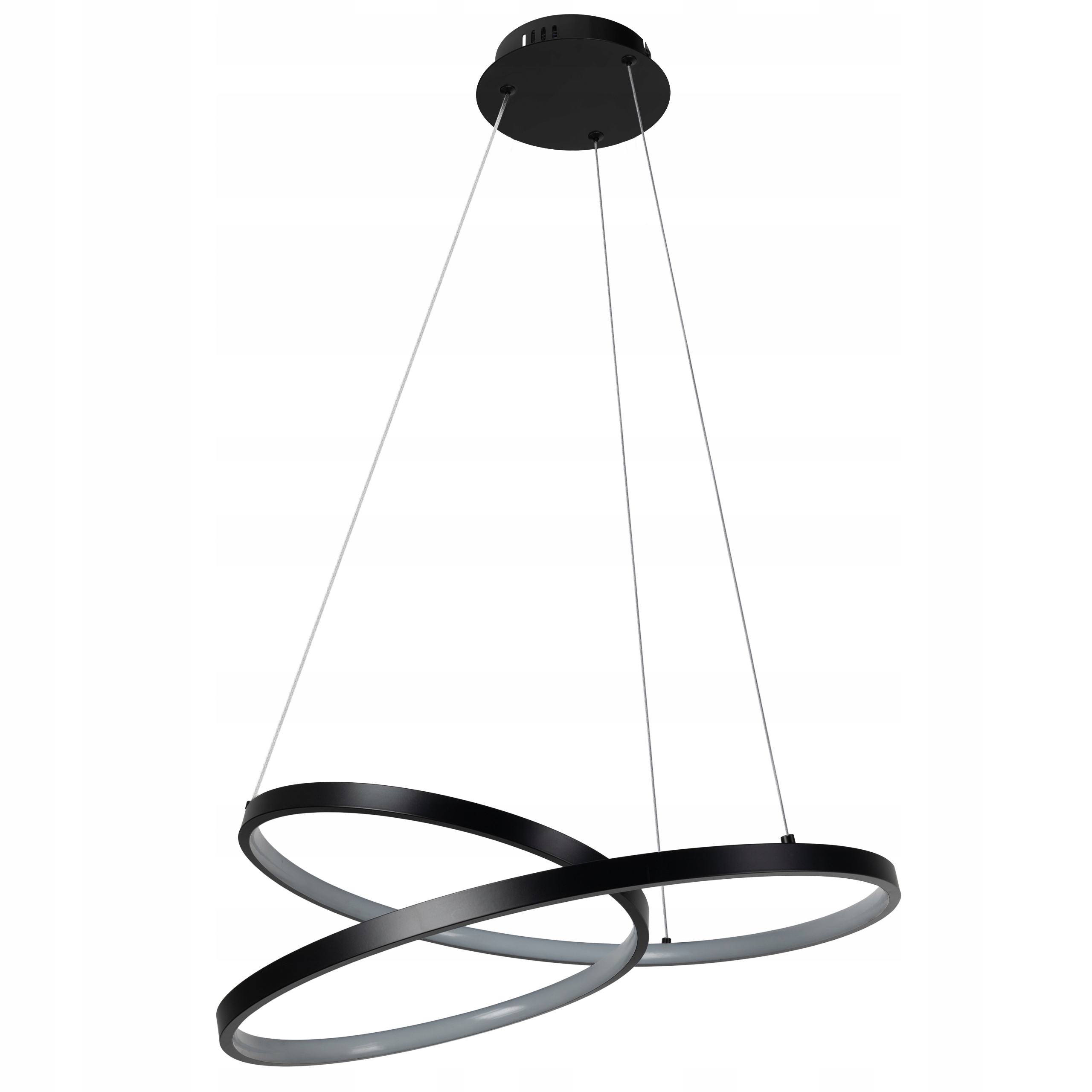 Závesná stropná lampa luster Lucero Black Milagro 48W Led 500-900 mm