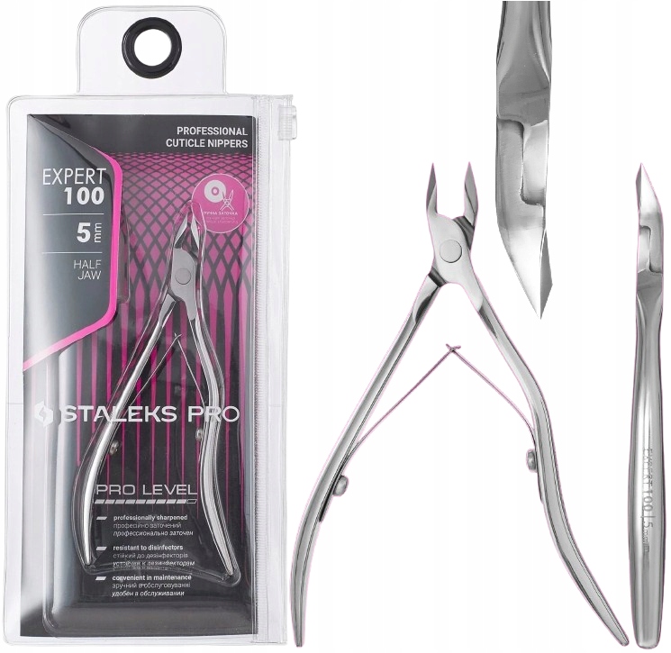 Profesionální kleště na kůži Expert 100 5 mm Staleks Přesné řezání Ostré