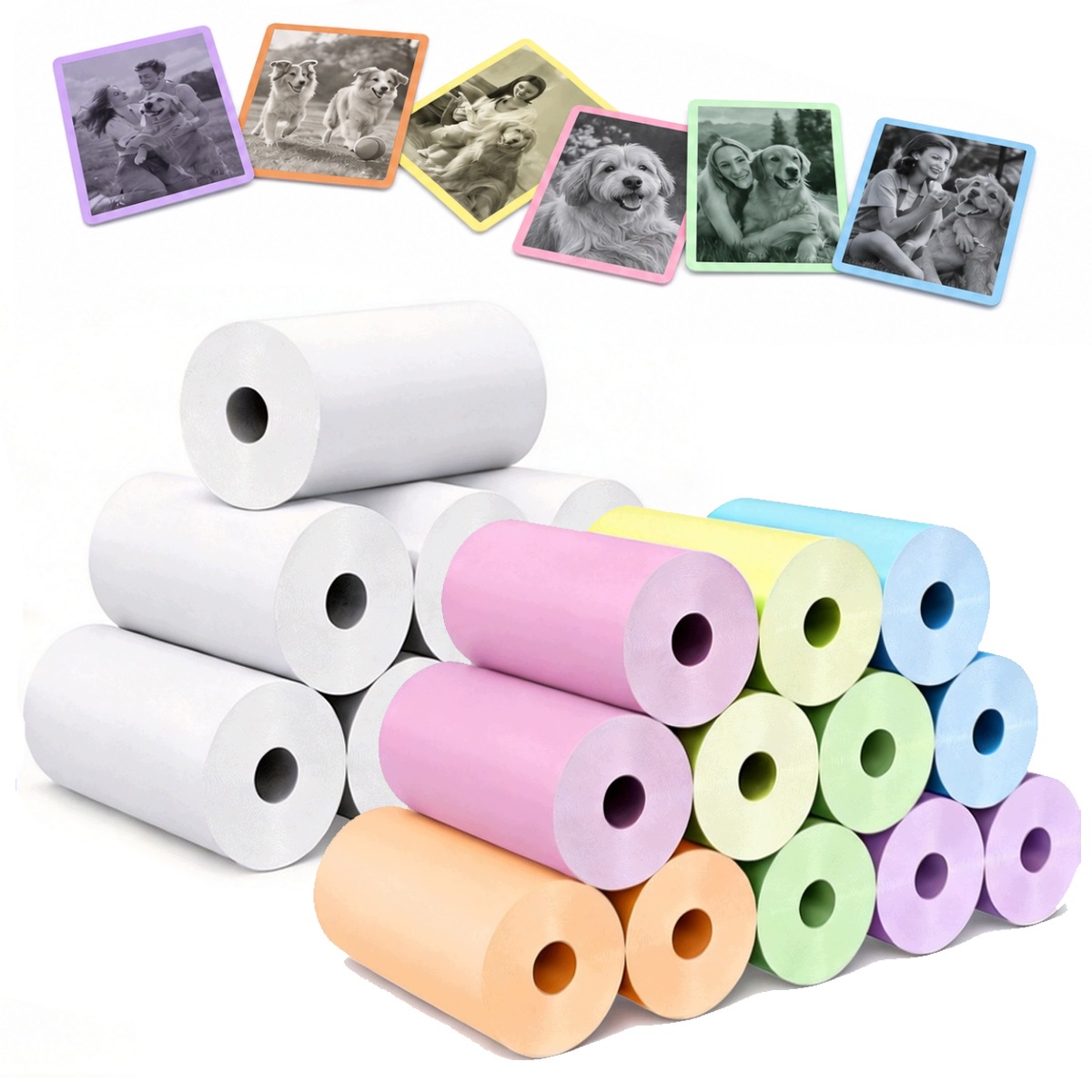 20x Wkład Termiczny Do Drukarki Aparatu Rolki Wkłady Papier