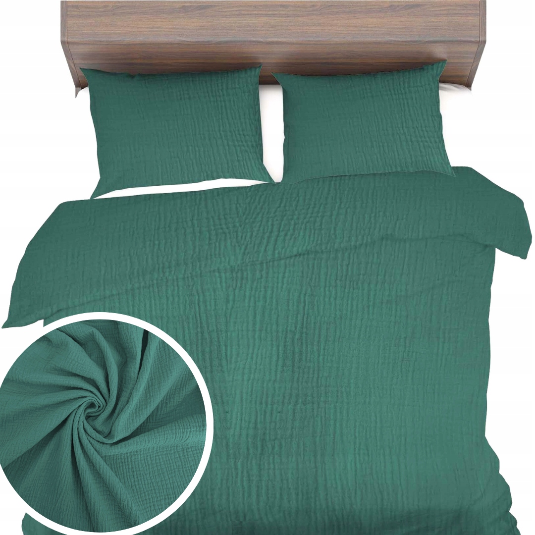 Povlečení Mušelín 160x200+2x70x80 Povlečení jemné prodyšné Přírodní