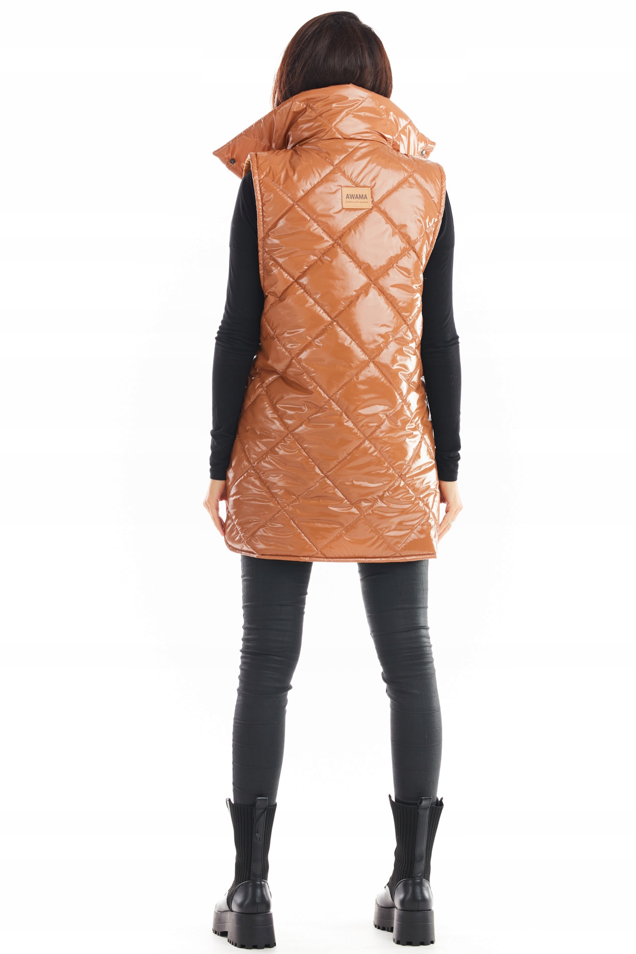 Kamizelka pikowana A383 beż S/M Rozmiar S/M