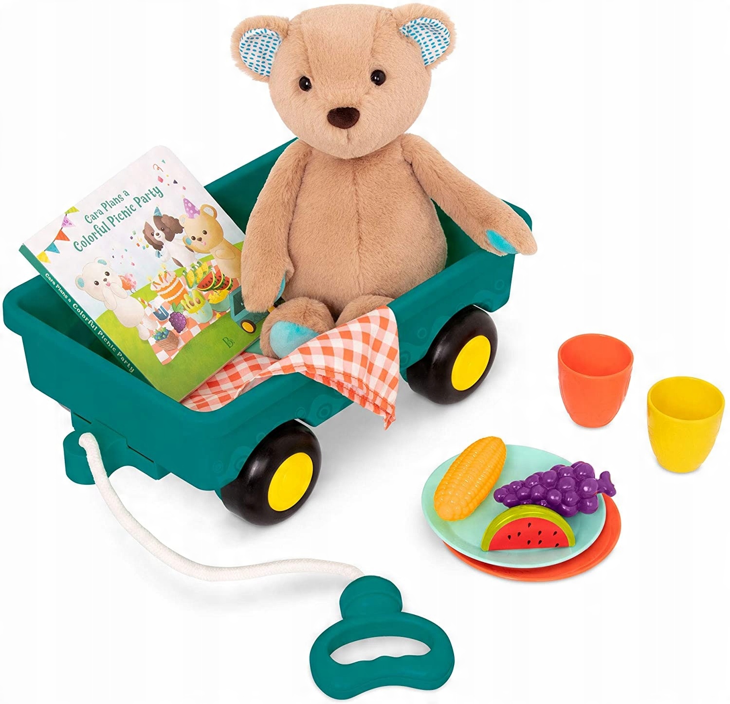 

Btoys Wagonik Wózek Miś Miso Maskotka +akcesoria