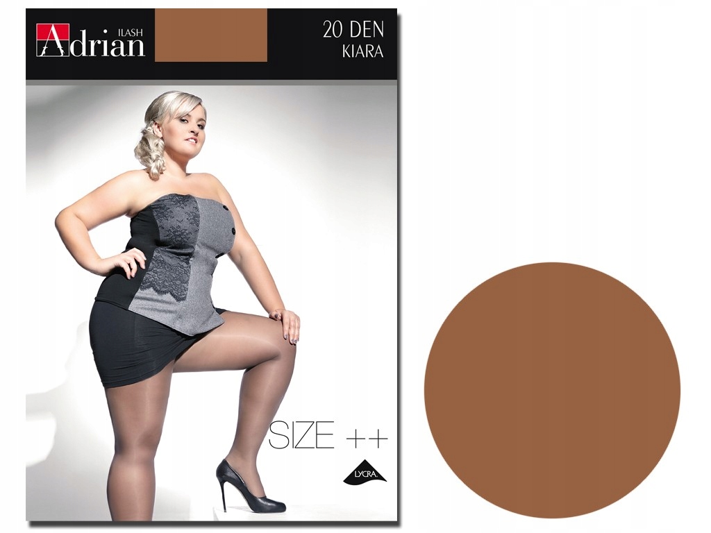 

Rajstopy Kiara Adrian 20 den size plus 8 Beige