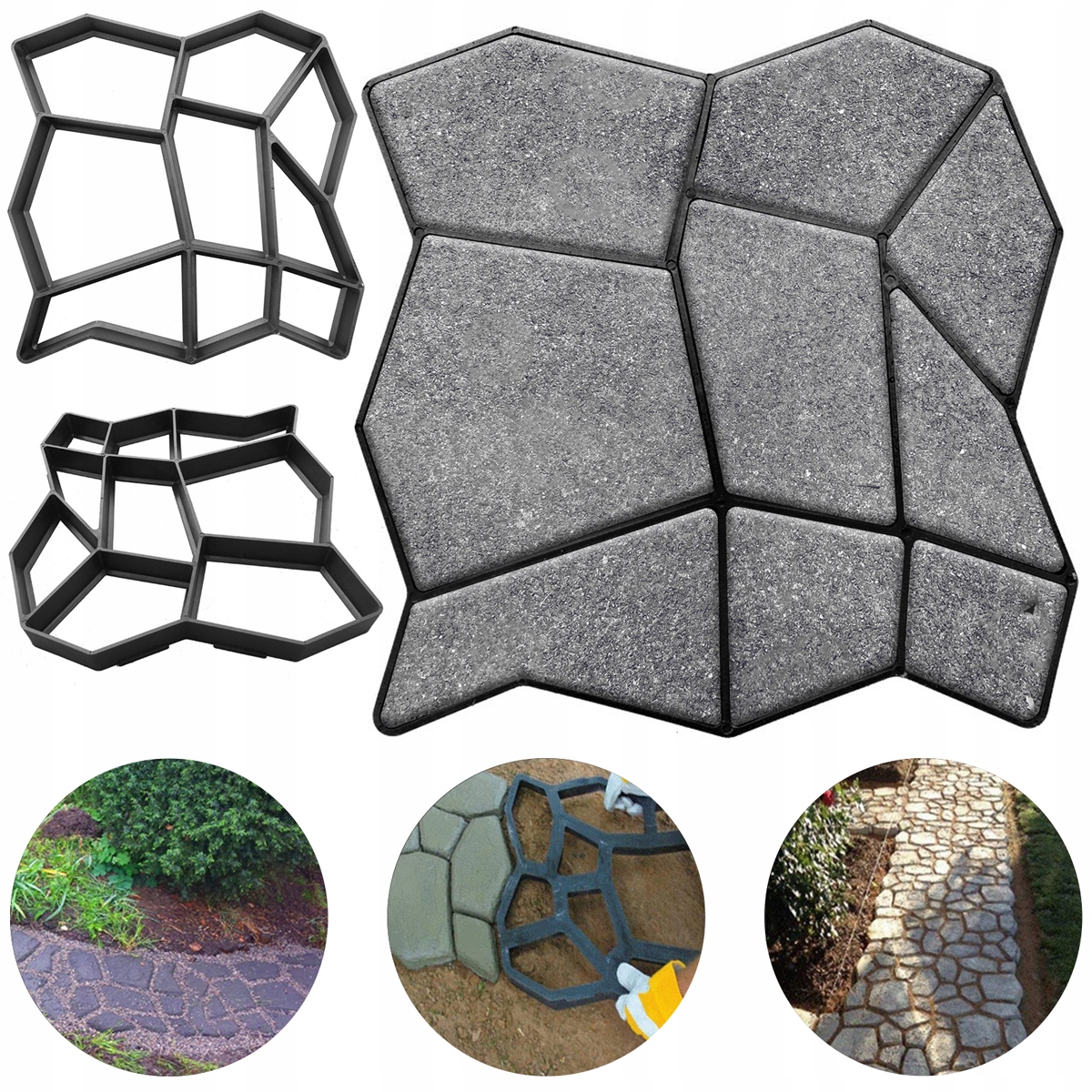 

Forma Do Kostki Brukowej Ścieżka Betonu Kocie Łby