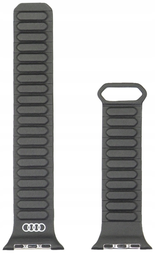 Pasek Audi Logo Synthetic Leather do Apple Watch 5/6/7/8/9/SE/SE 2/SE 2022