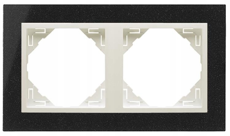 Efapel Petra Rámček 2-NÁSOBNÝ Ľadový Žula 90920TGG