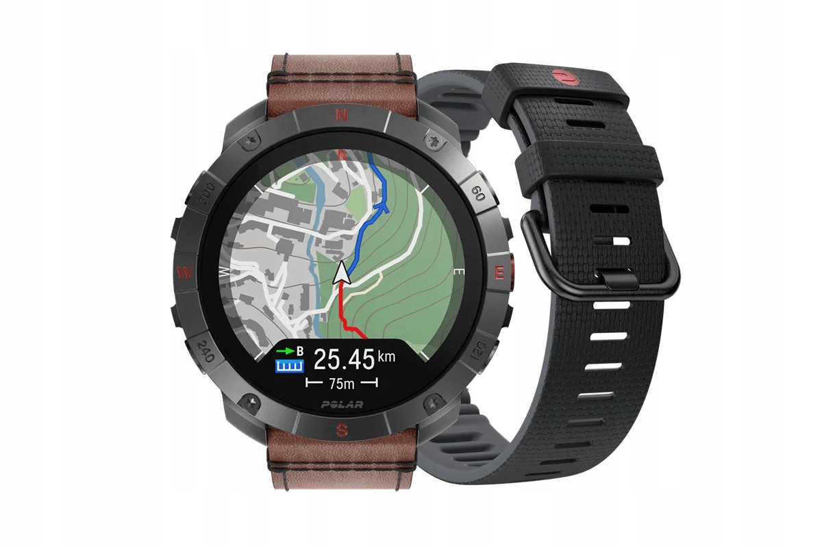 Zegarek Sportowy Grit X2 Pro Titan Skórzany /polar