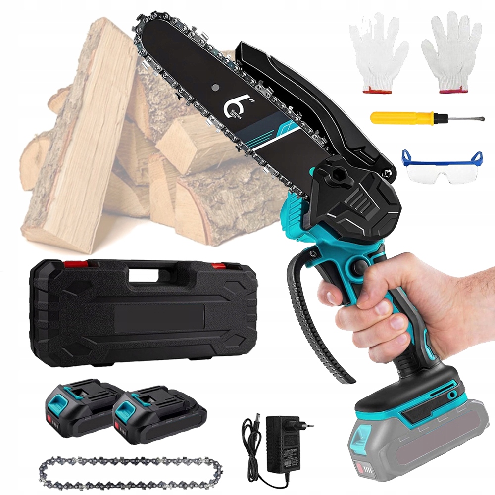 Aku Řetězová Pila 550 W Rychlost Řetězu 10 M/s Efektivní Řezání