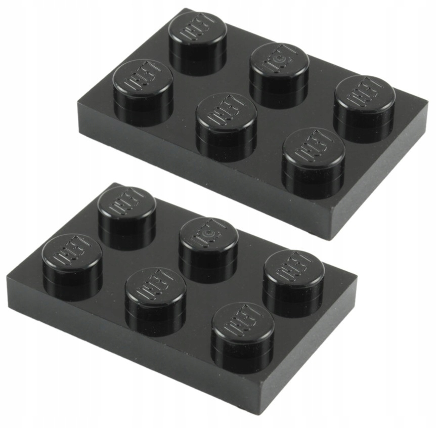 

14838Na Lego 3021 302126 płytka 2x3 czarny 2szt