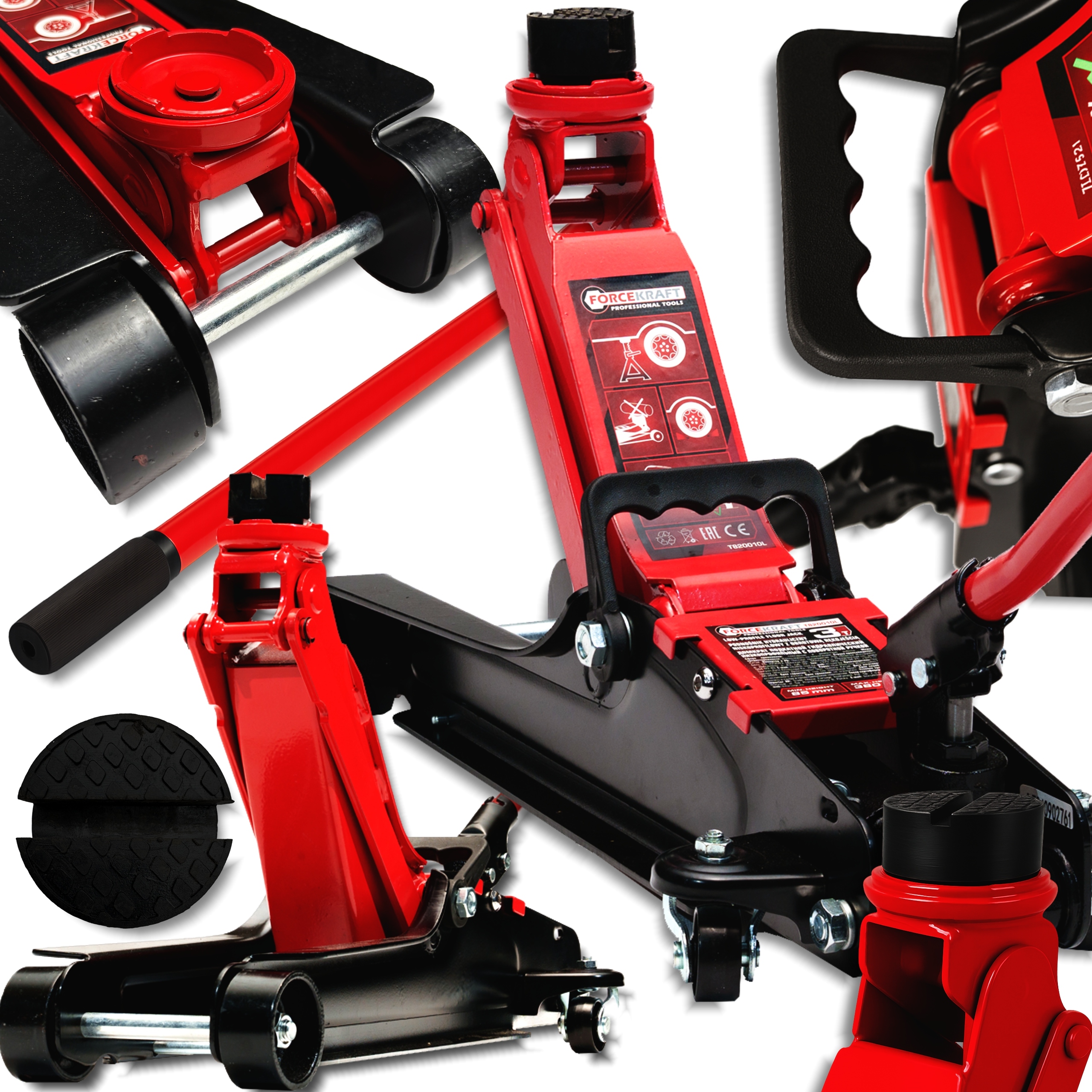 Hever do auta Žába Zvedák nízkoprofilový Pevný 3T Hydraulický