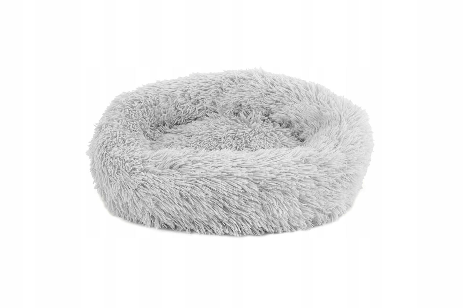 Levně Plyšová pelíšek pro psy a kočky šedá M 60 cm