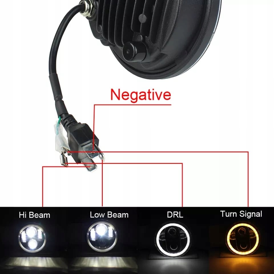 REFLEKTOR LAMPA LED PRZEDNIA HOMOLOGACJA MOTOCYKL Producent inny