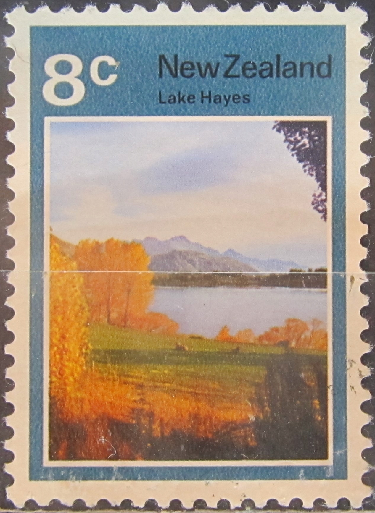 Nowa Zelandia stary znaczek (10/8