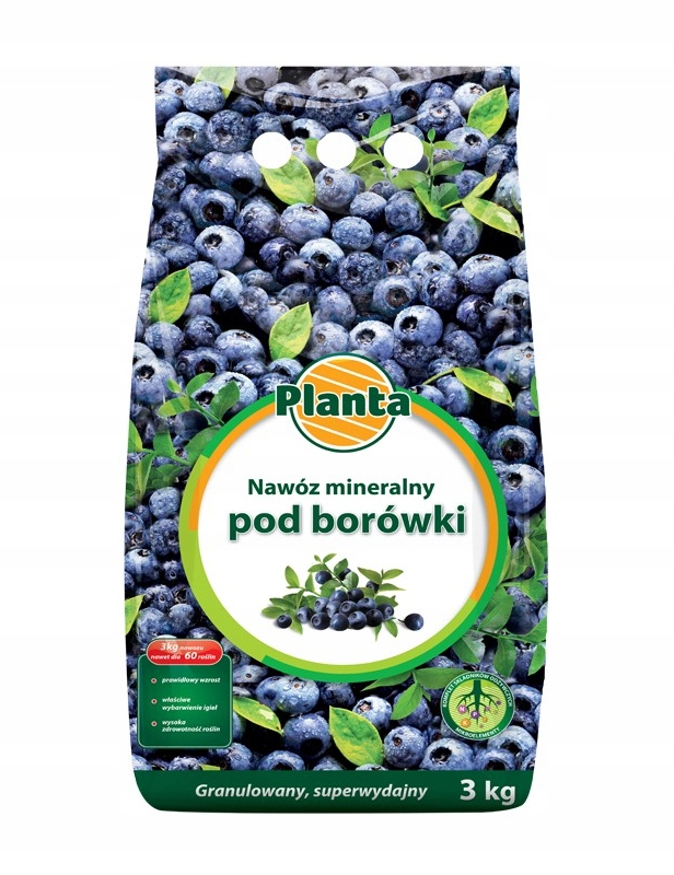 

Nawóz Borówka 3kg Smaczne Owoce Duże Jagody