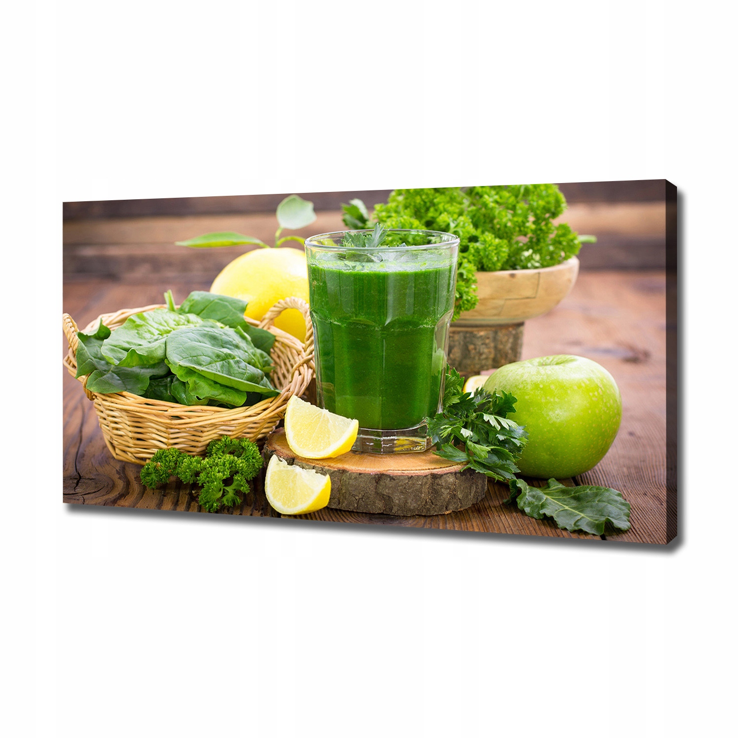 

Foto obraz na płótnie Zielony koktajl 120x60 cm