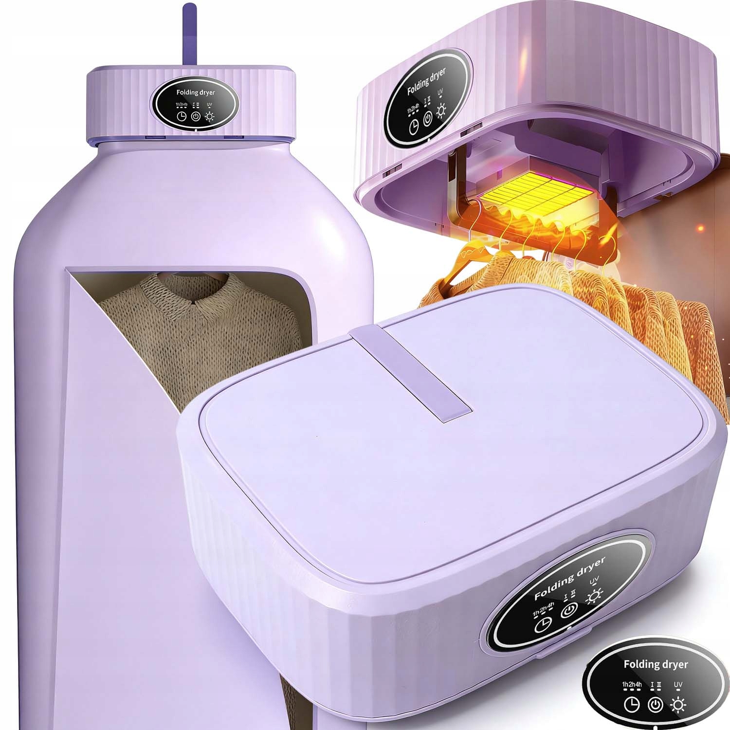 Levně Elektrická Sušák Na Prádlo Sušák Skládací Sušák 3 Úrovně Času