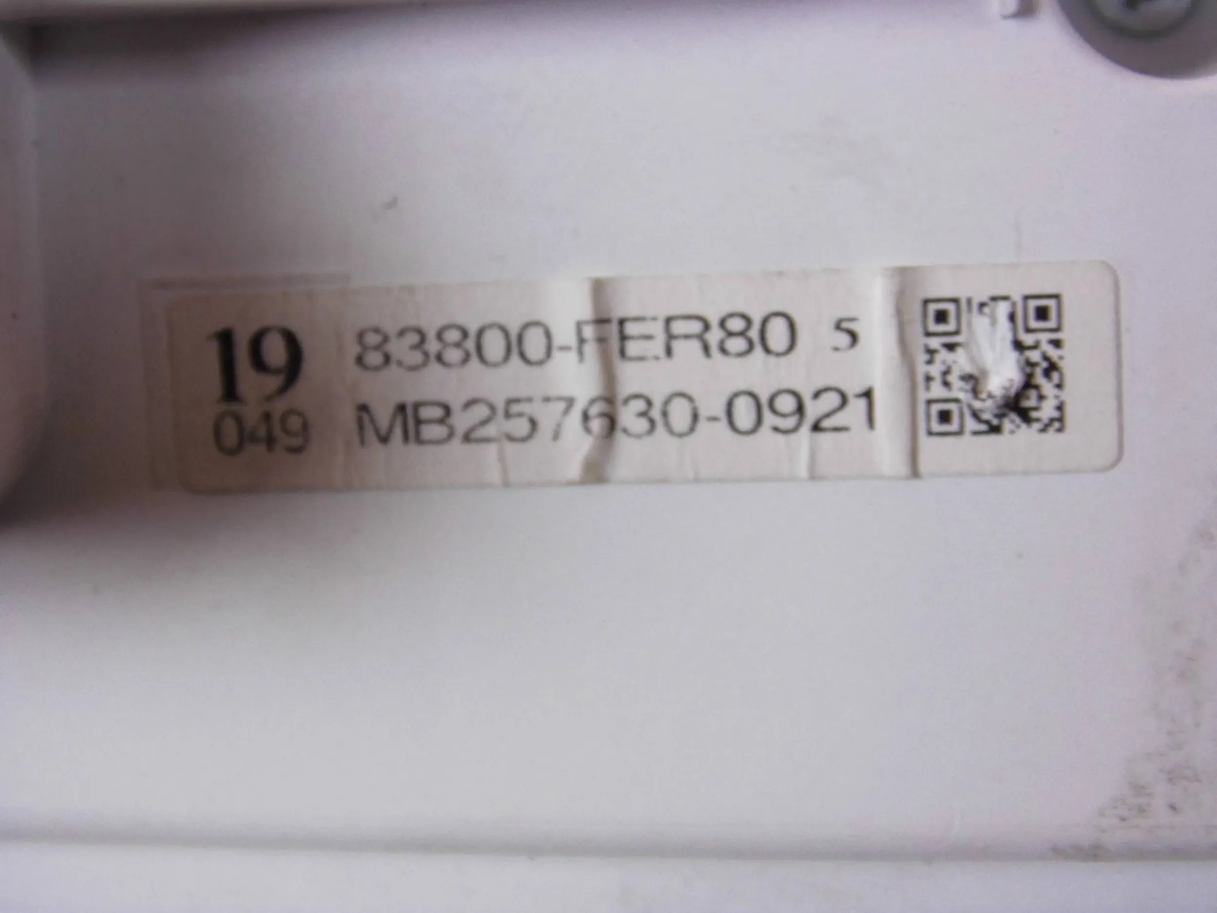 Toyota Corolla XII E210 E21 HYBRID 2021 dials 83800-FER80