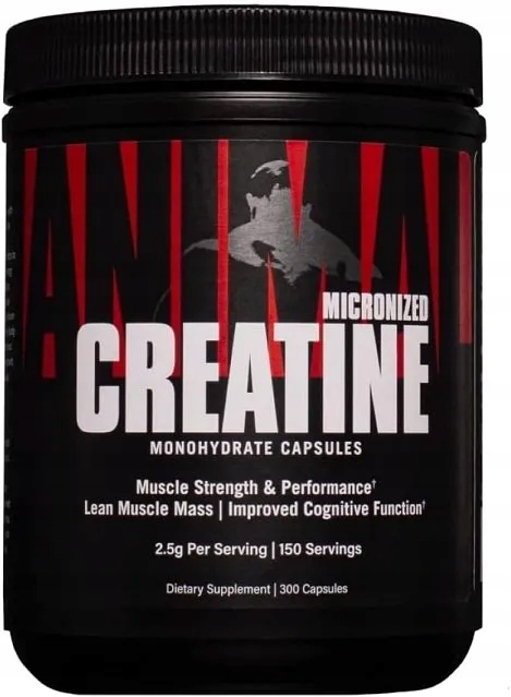 Animal Kreatin Micronized Creatine Monohydrate kapsle 300 kapslí