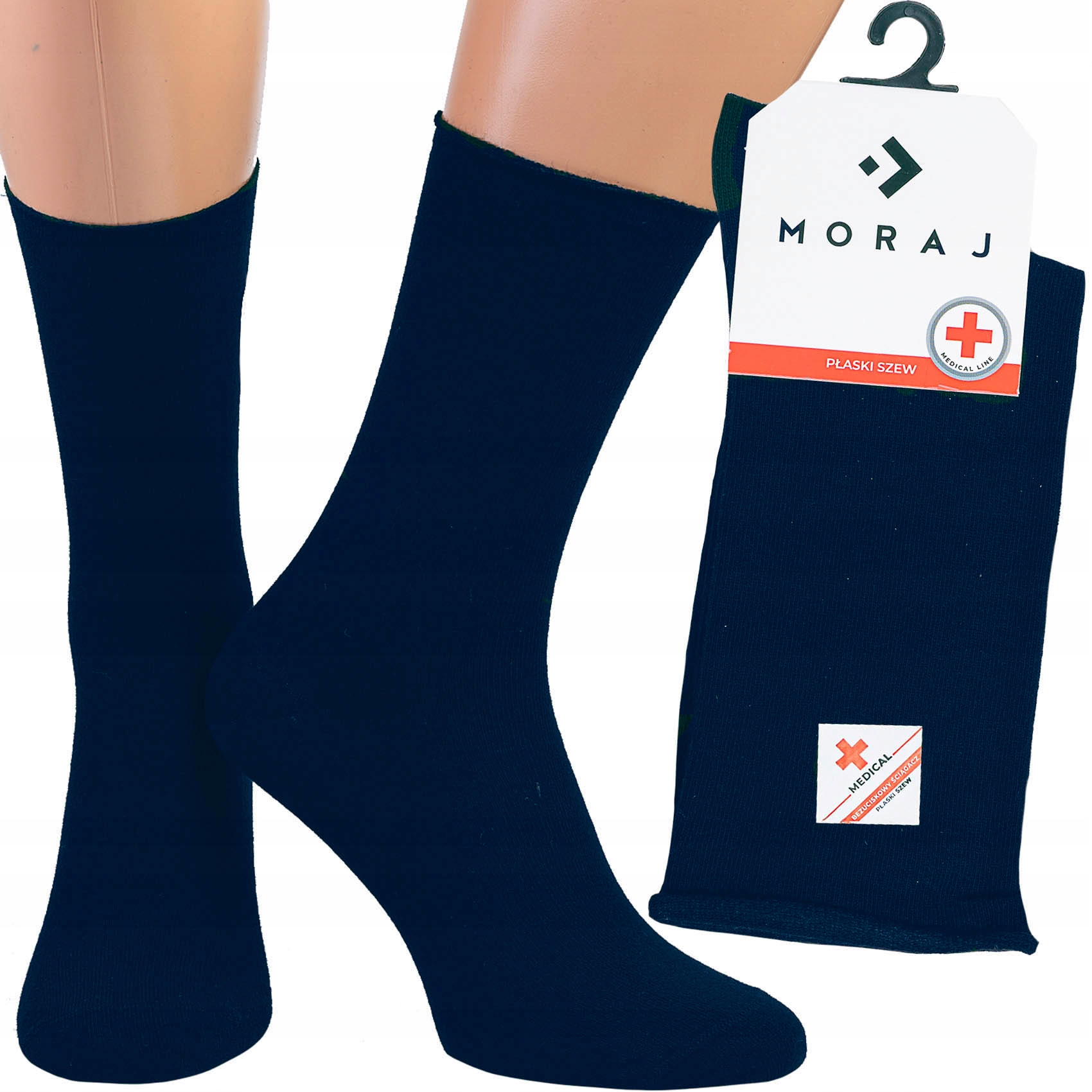 

Skarpetki Bezuciskowe Moraj Medical-granat r.38-41