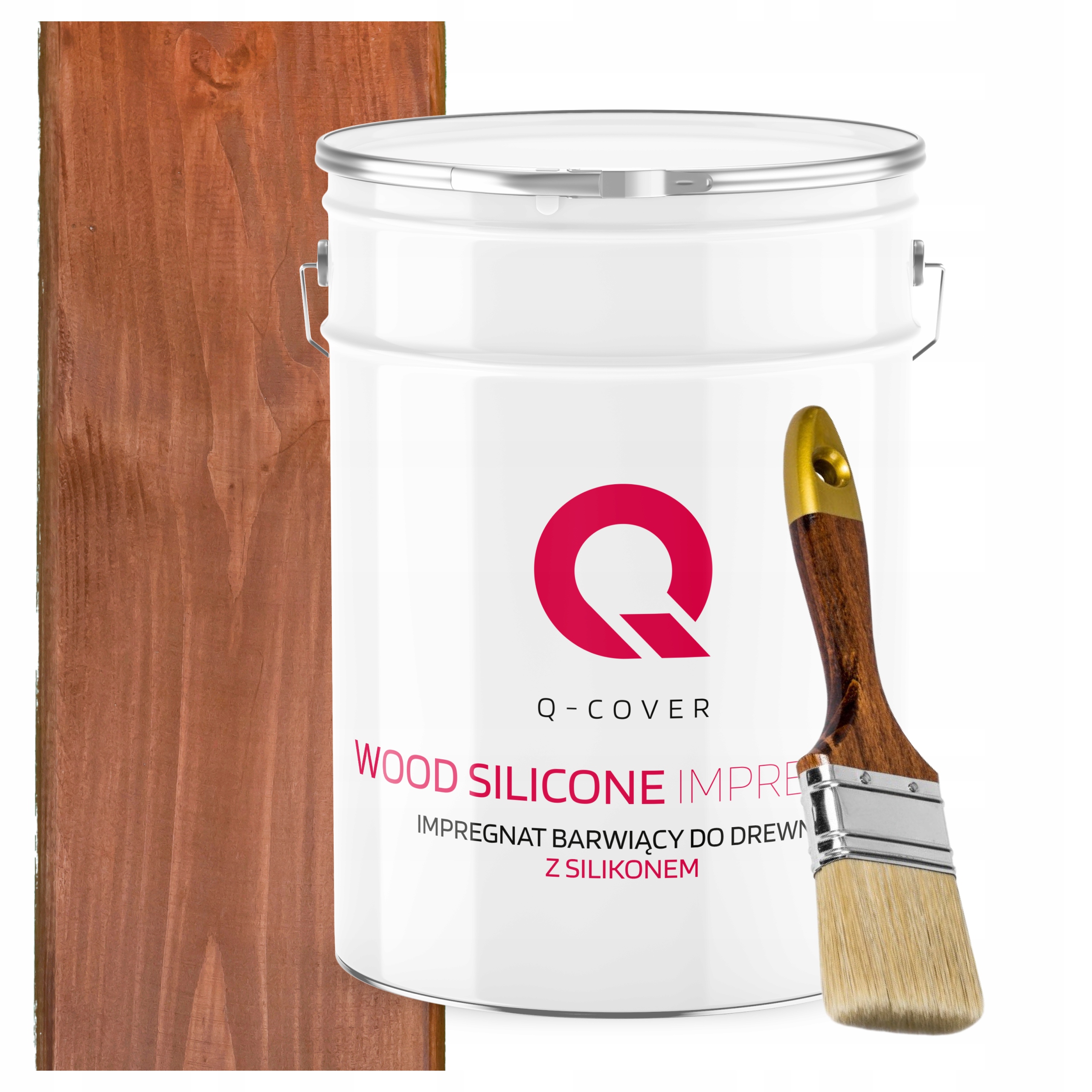 Impregnace Na Dřevo Barva Se Silikonem Chron Barvy Trvanlivý Ořech 10 L Dárek