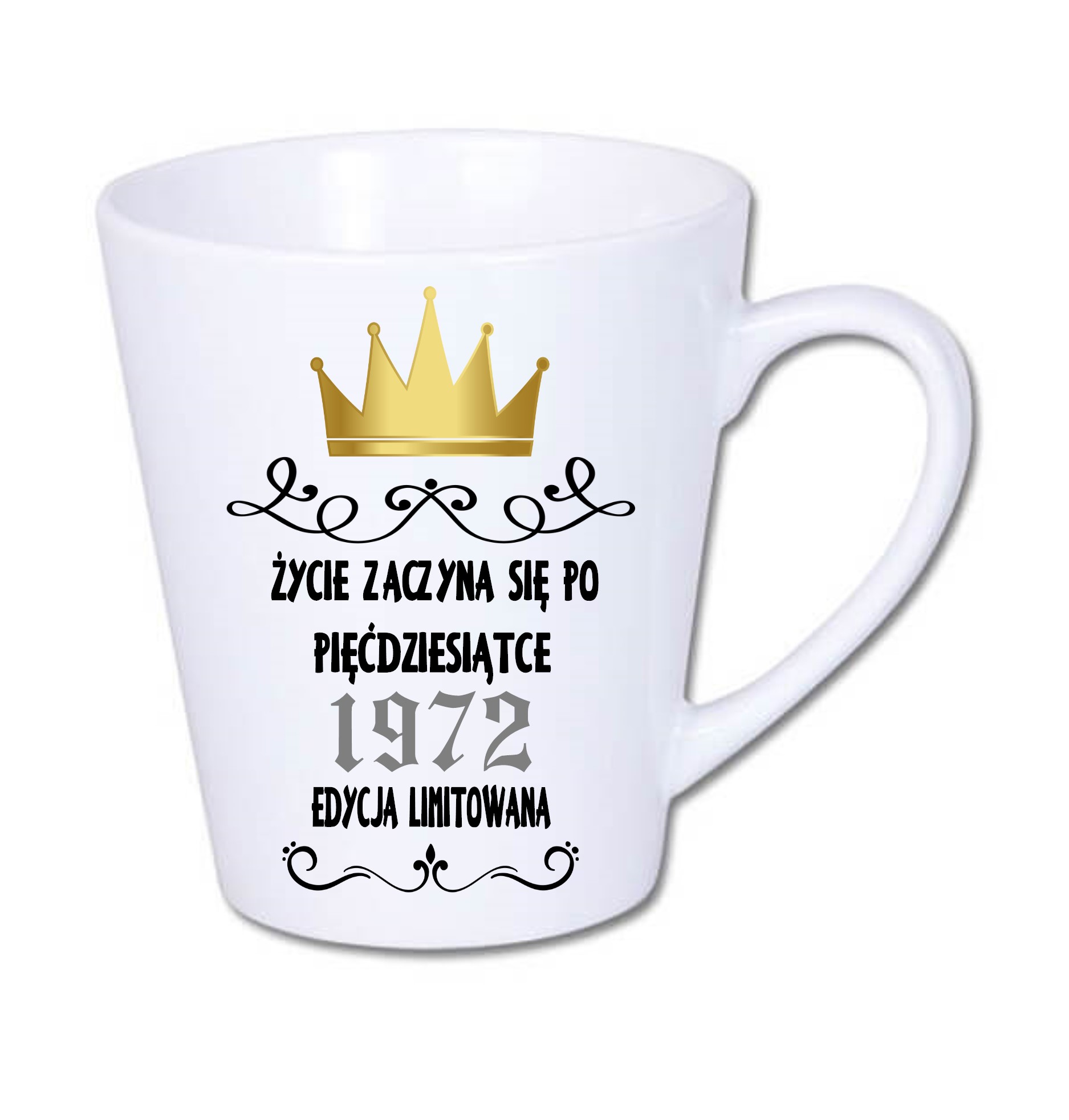 

Kubek latte 50-te urodziny