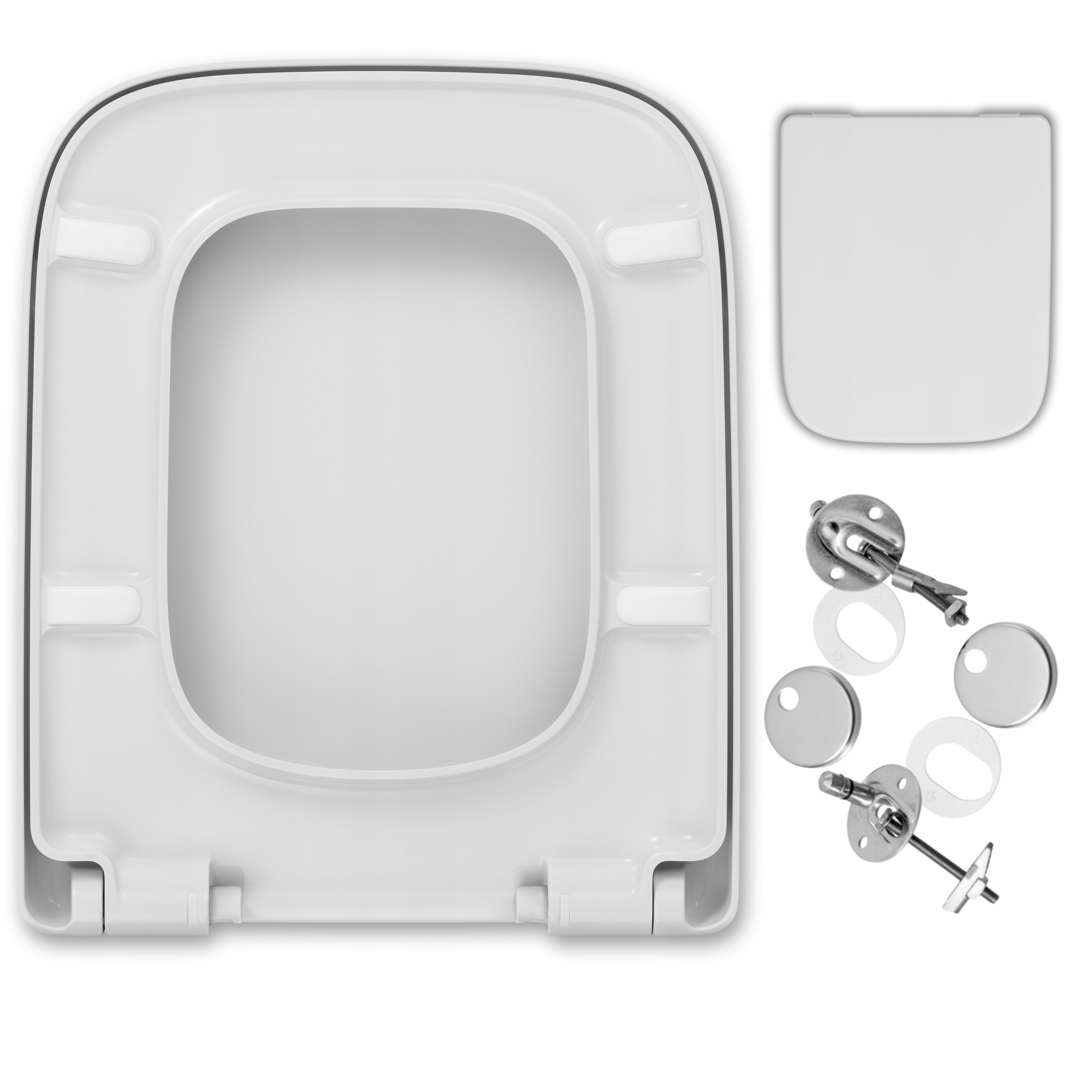 Wc sedátko pro Keramag Renova Plan s pomalým sklápěním, obdélníkové, odnímatelné