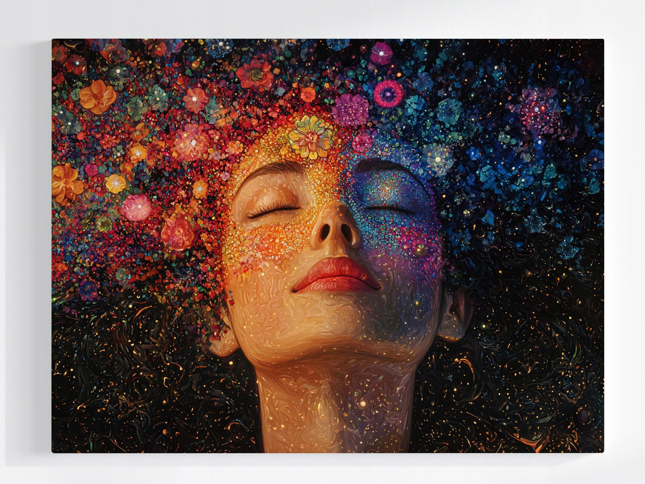 Obraz Na Plátně Canvas Portrét Žena Sen Fantazie Energie Zen 100x75