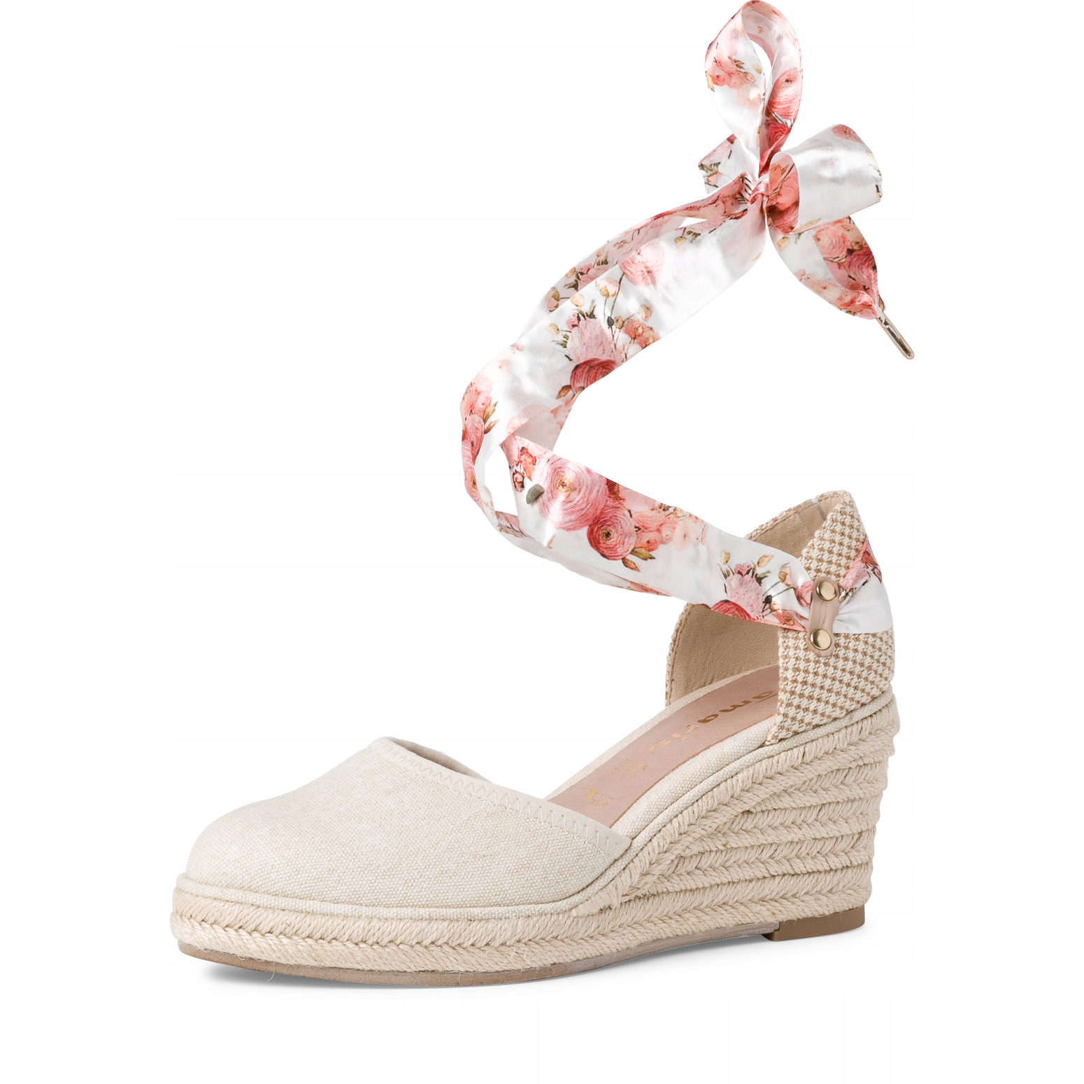 Tamaris Lodičky Espadrilky Na Klínku Béžové 39 Ž9D