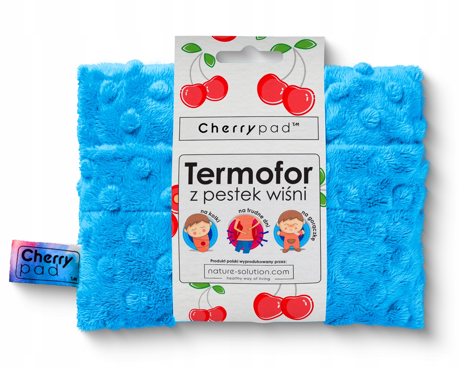 

Termofor z pestek wiśni na bóle Minky CherryPad