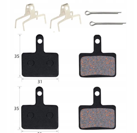 4x Klocki hamulcowe KuKirin G2 Master / G3 PRO do hulajnogi elektrycznej