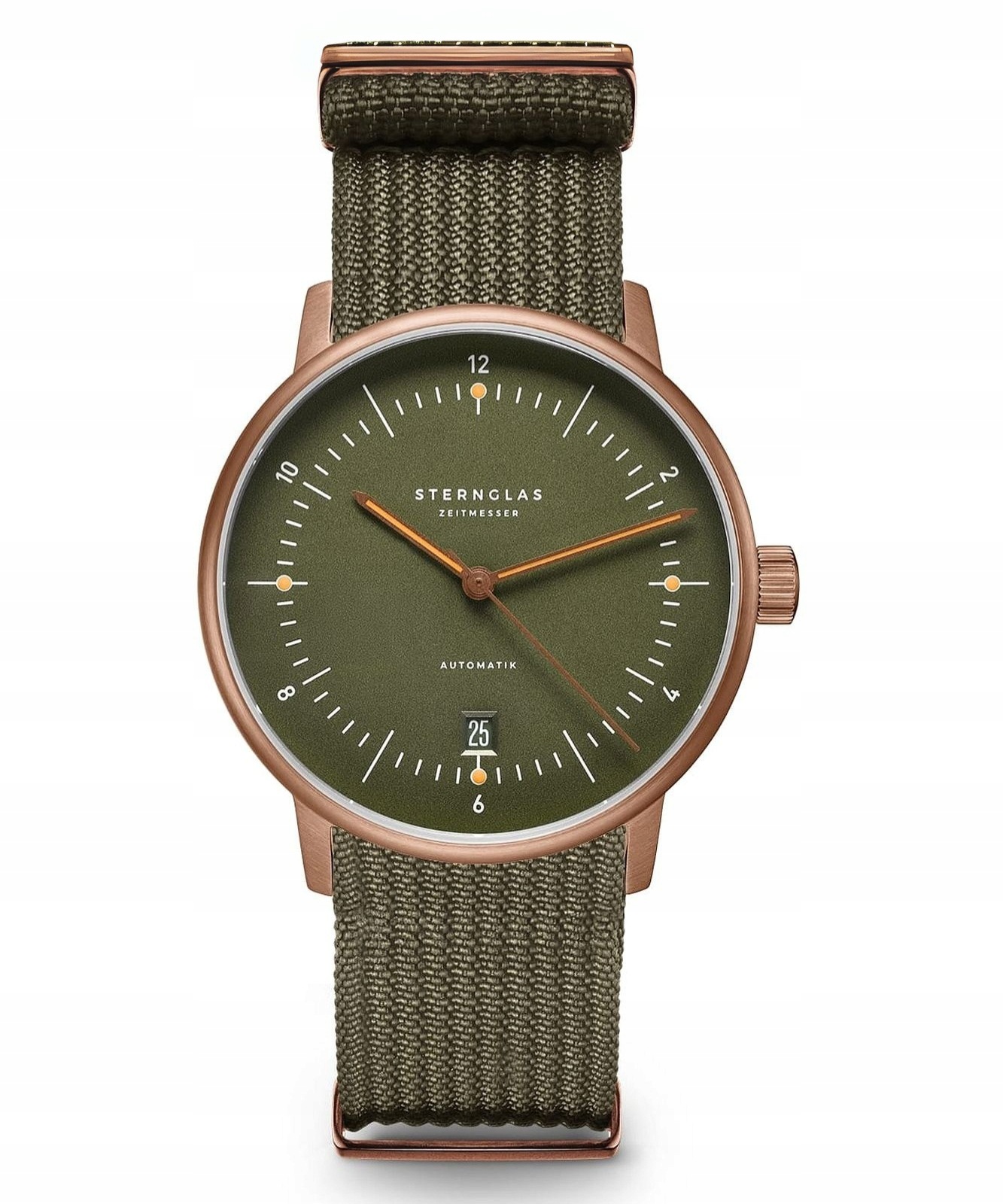 Pánské hodinky Sternglas Naos Automatik dunkelgrün bronze