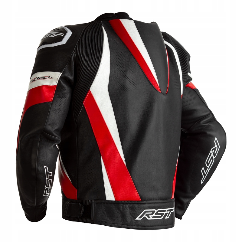 KURTKA SKÓRZANA RST TRACTECH EVO 4 CE BLACK/RED M (2357) Rozmiar 42