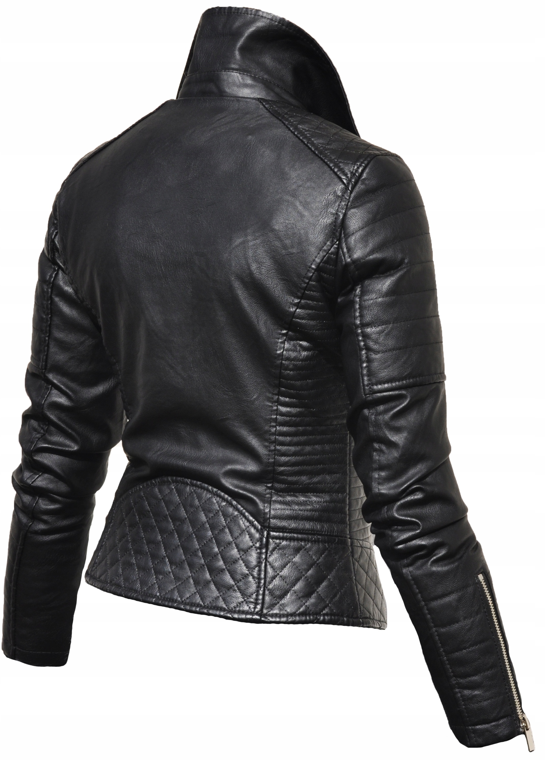 #1941 RAMONESKA __ damska klasyczna SKÓRA wiosna _ _ przejściówka biker _ M Rozmiar 38