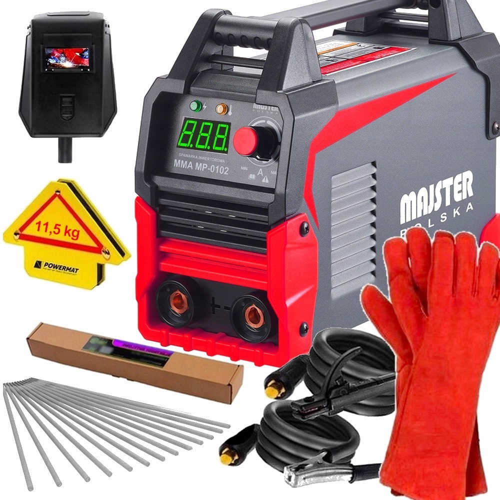 SPAWARKA INWERTOROWA MMA TIG LCD 20-315A SPAWANIE 4,8 kVA MAJSTER POLSKA