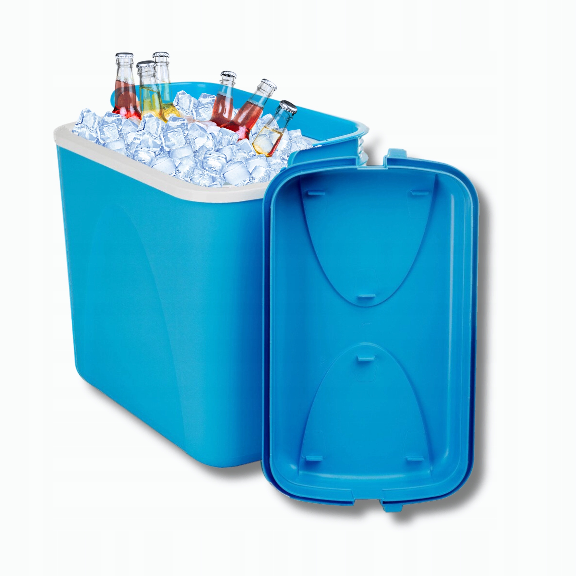 CHŁODZĄCA LODÓWKA 24L: NIEBIESKA na WKŁADY MROŻĄCE, NAJLEPSZA NA WAKACJE Pojemność 20-30 l