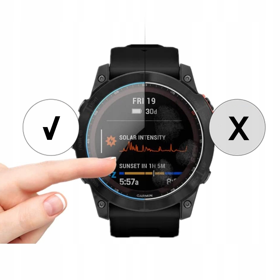 Szkło Hartowane do Garmin Fenix 7X 51mm Kod producenta 9589046920882