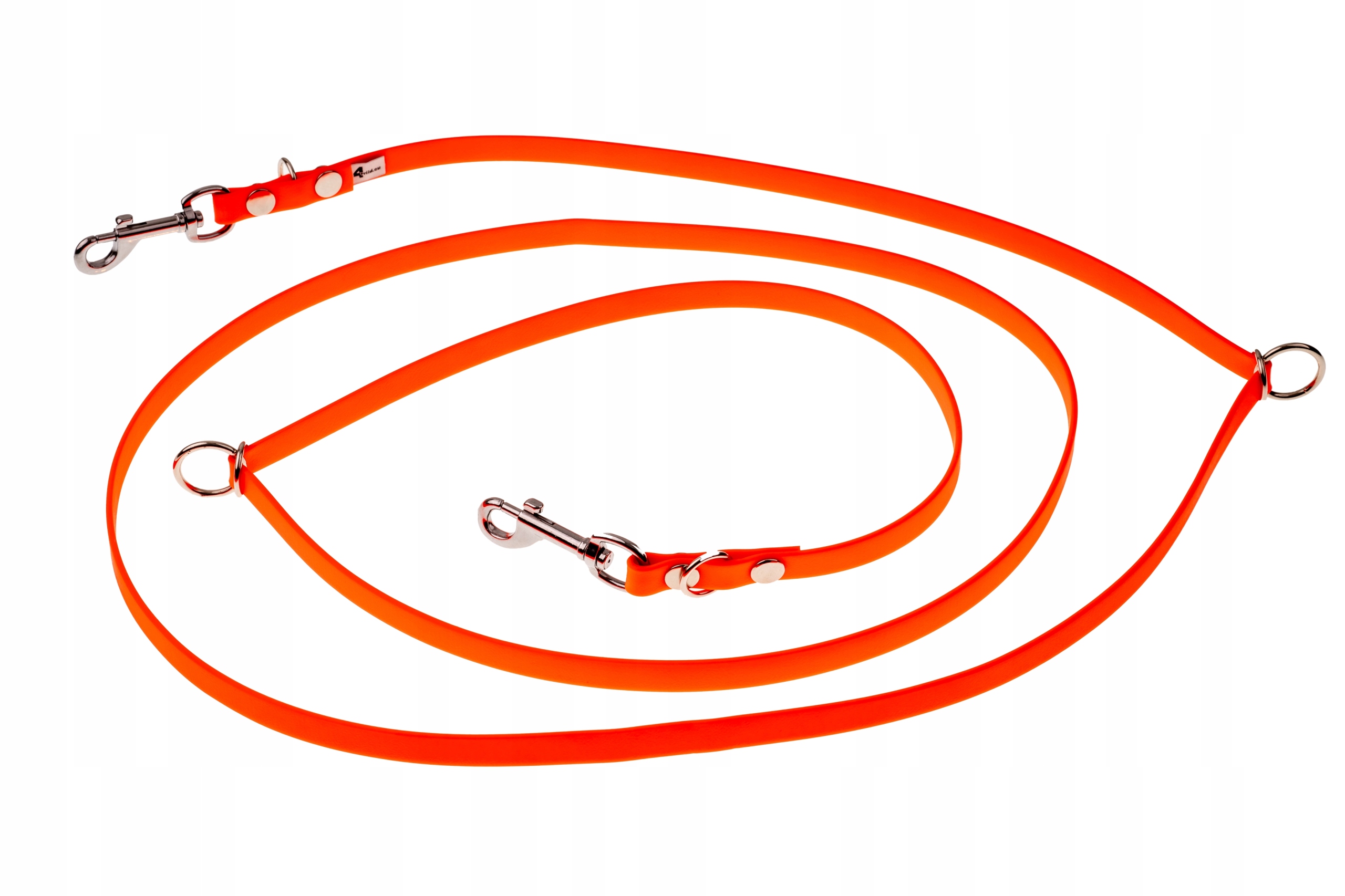 Levně Vodítko nastavitelné BioThane 13mm 260 cm oranžové