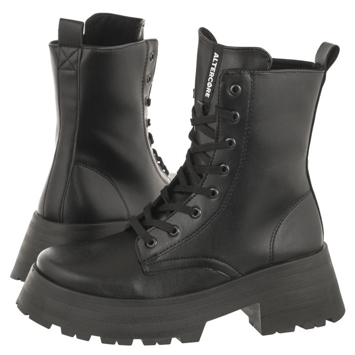 Boty Workery Dámské Kotníkové Boty Altercore Corbin Black Černé