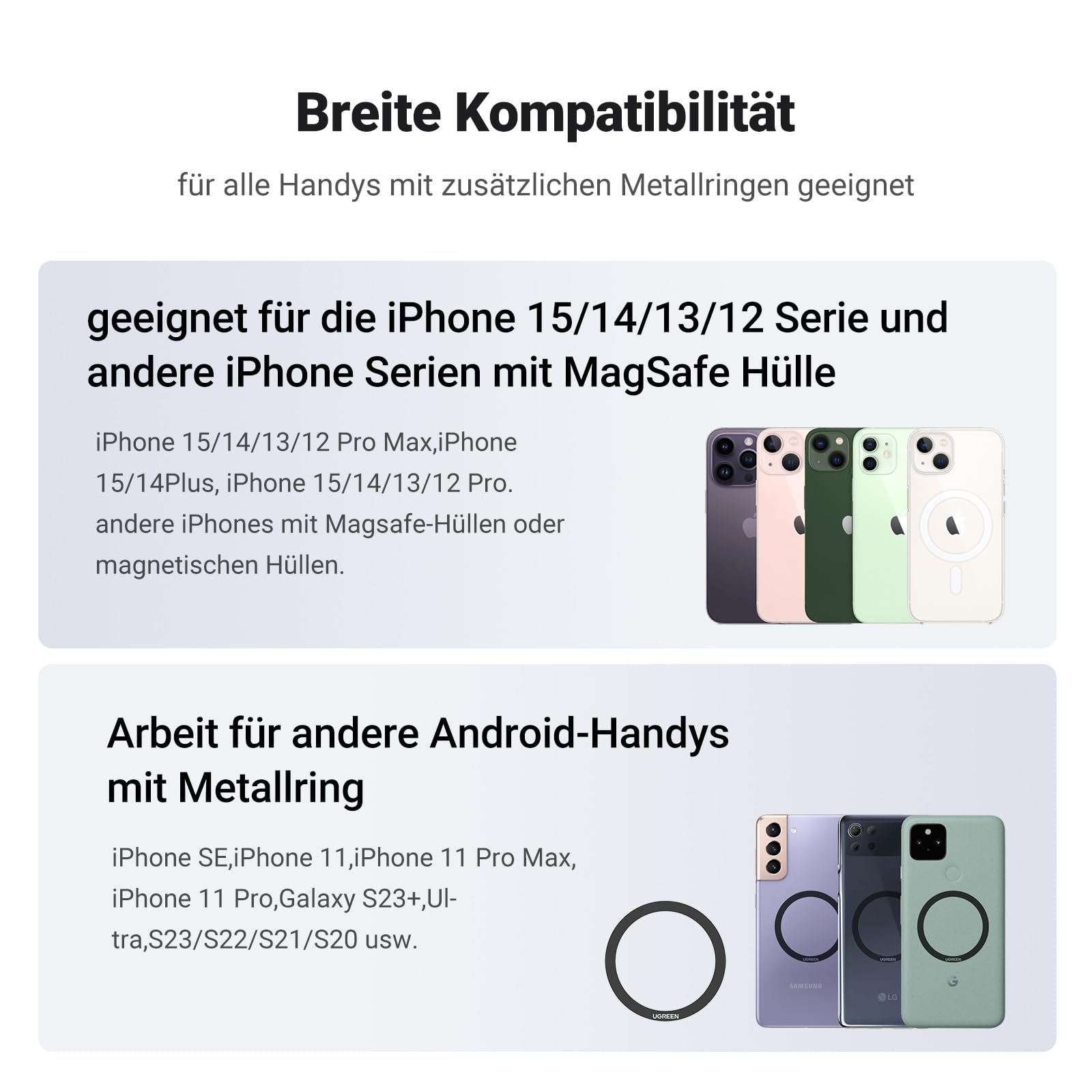 UGREEN Magnetyczny Stojak na Telefon Magsafe Składany Kompatybilny — miniatura 4