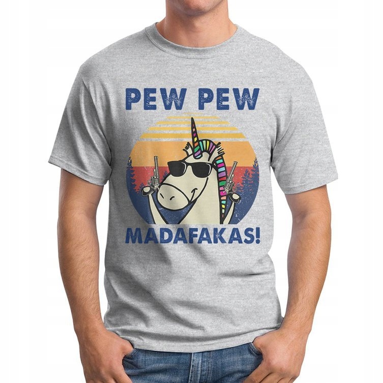 

Koszulka T-Shirt Pew Pew Madafakas Jednorożec XL