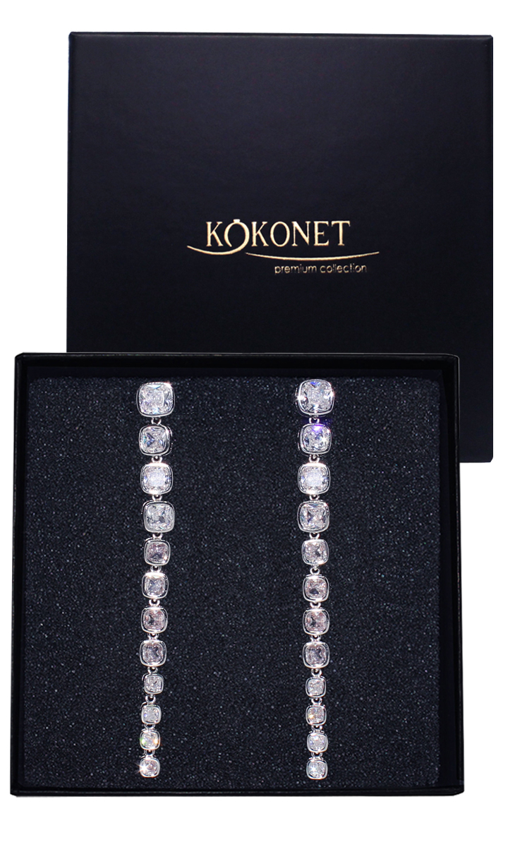 Dlouhé náušnice efektní, fenomenální ozdobné swarovski Kvalita závěsné svatba